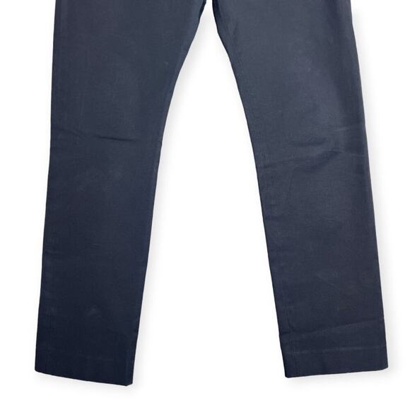 JOSEPH FINLEY Polish Cotton Pants SIZE 38 US 8 Black Chino Ankle Crop Straight - Picture 8 of 9